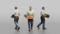 Ship's Cook Carrying Fresh Vegetables to the Galley