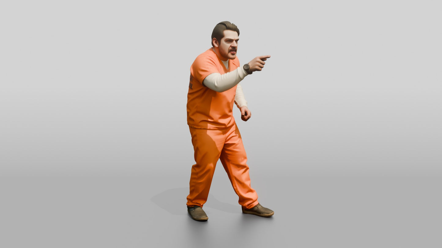 Normal Posture Latino Male Prisoner