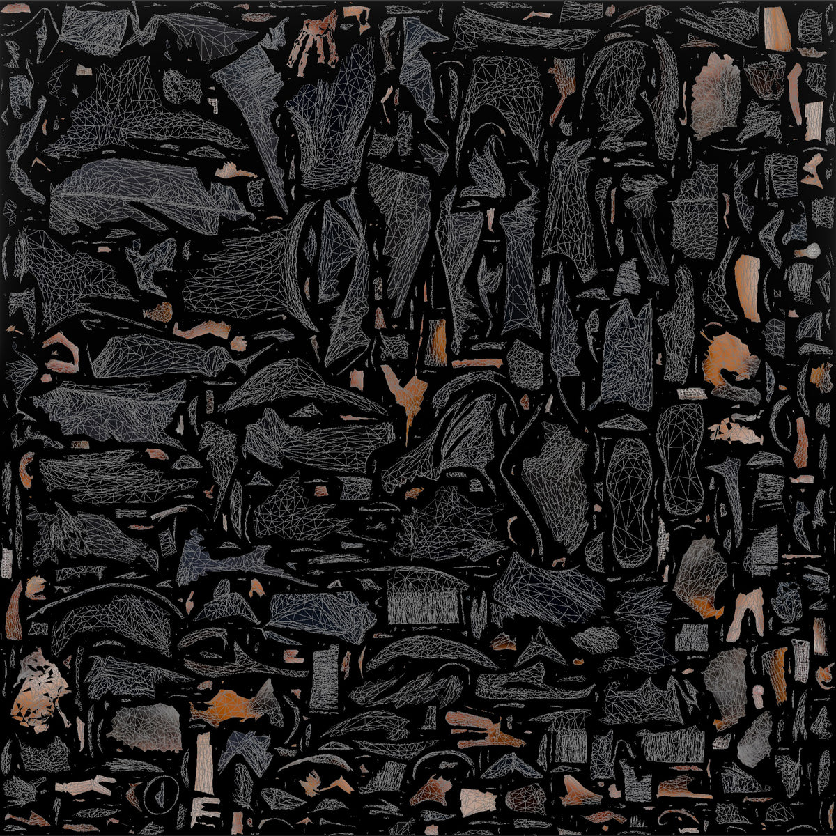 Homeless Man Counting Coins in His Open Palm - UV layout, base color map