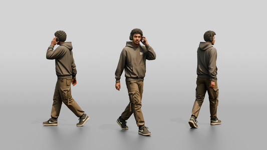 North African Male Walking