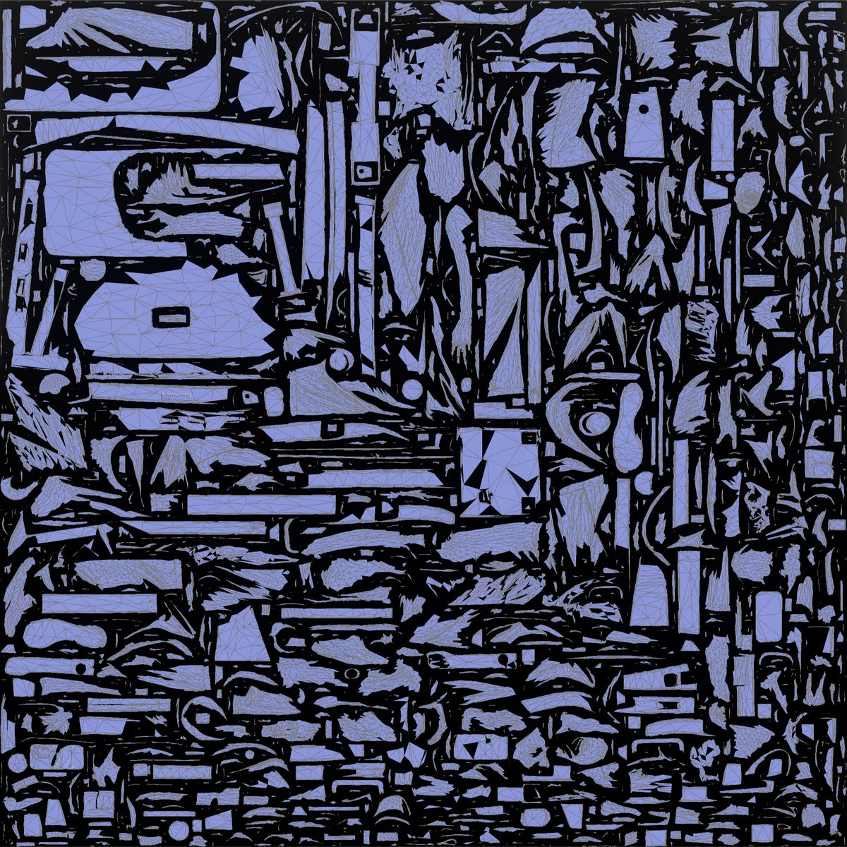 Woman Sitting with Shaker and Phone - UV layout, normal map
