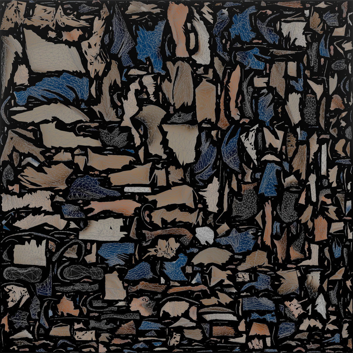 Housekeeping Staff Man Carrying A Laundry Bag Over One Shoulder - UV layout, base color map