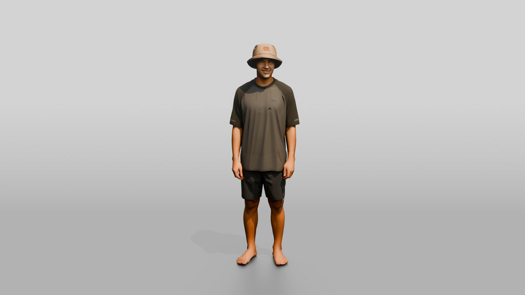 Man Turning to Show Outfit Profile