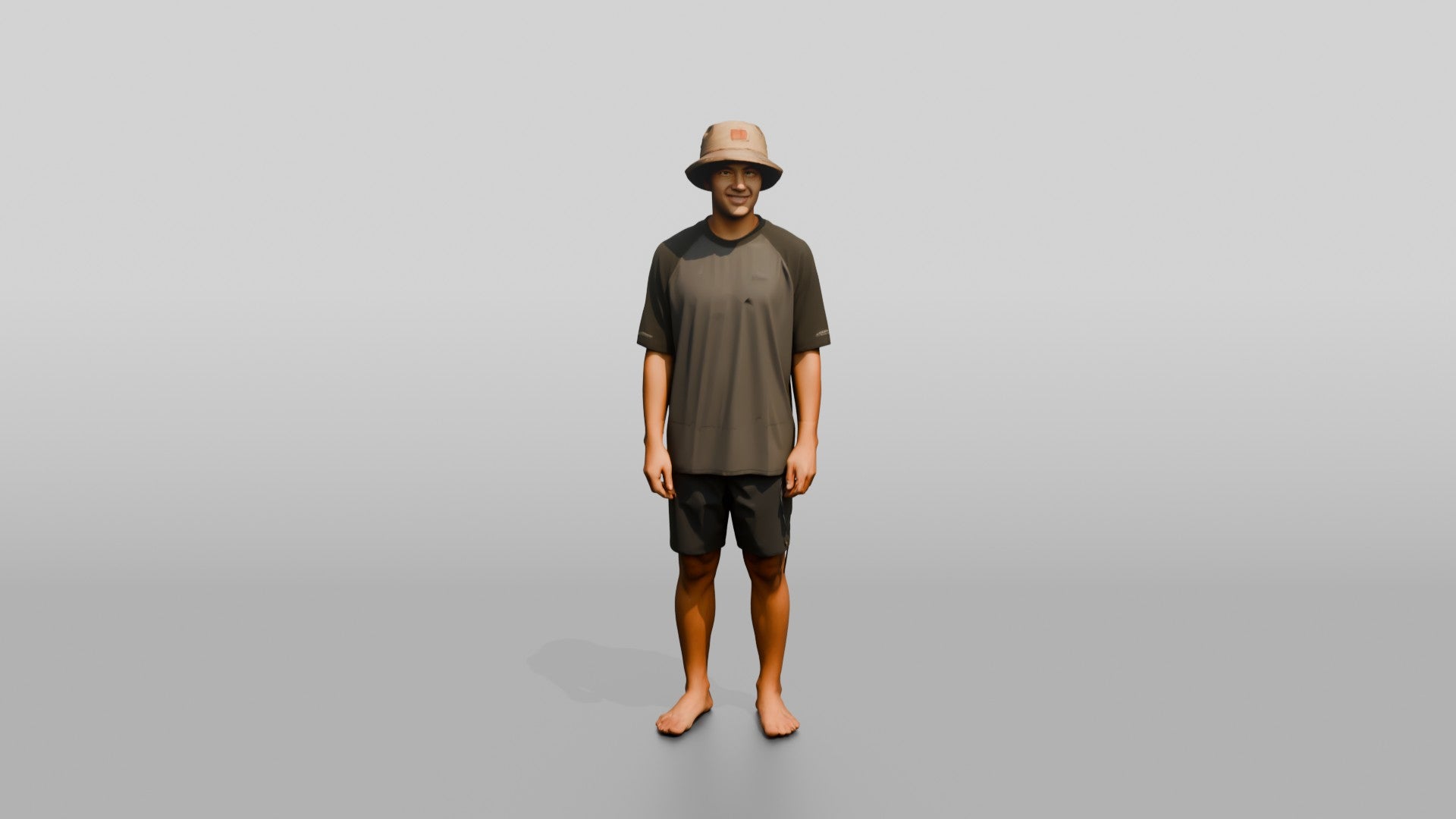 Man Turning to Show Outfit Profile