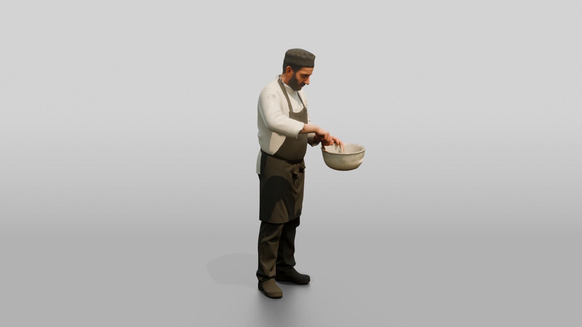 Chef Whisking an Emulsion