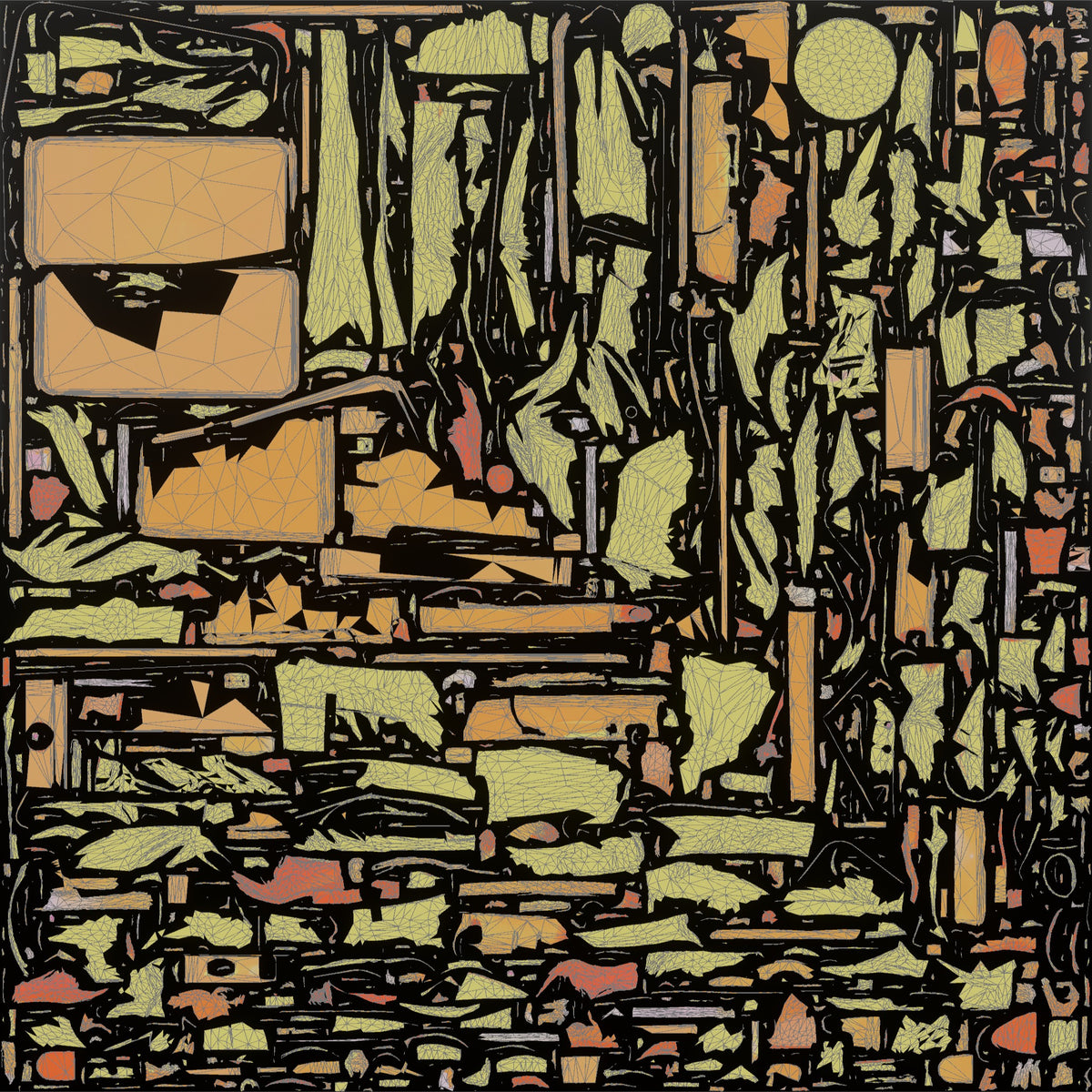 Bellhop Man Carrying Two Suitcases, One In Each Hand - UV layout, metallic roughness map