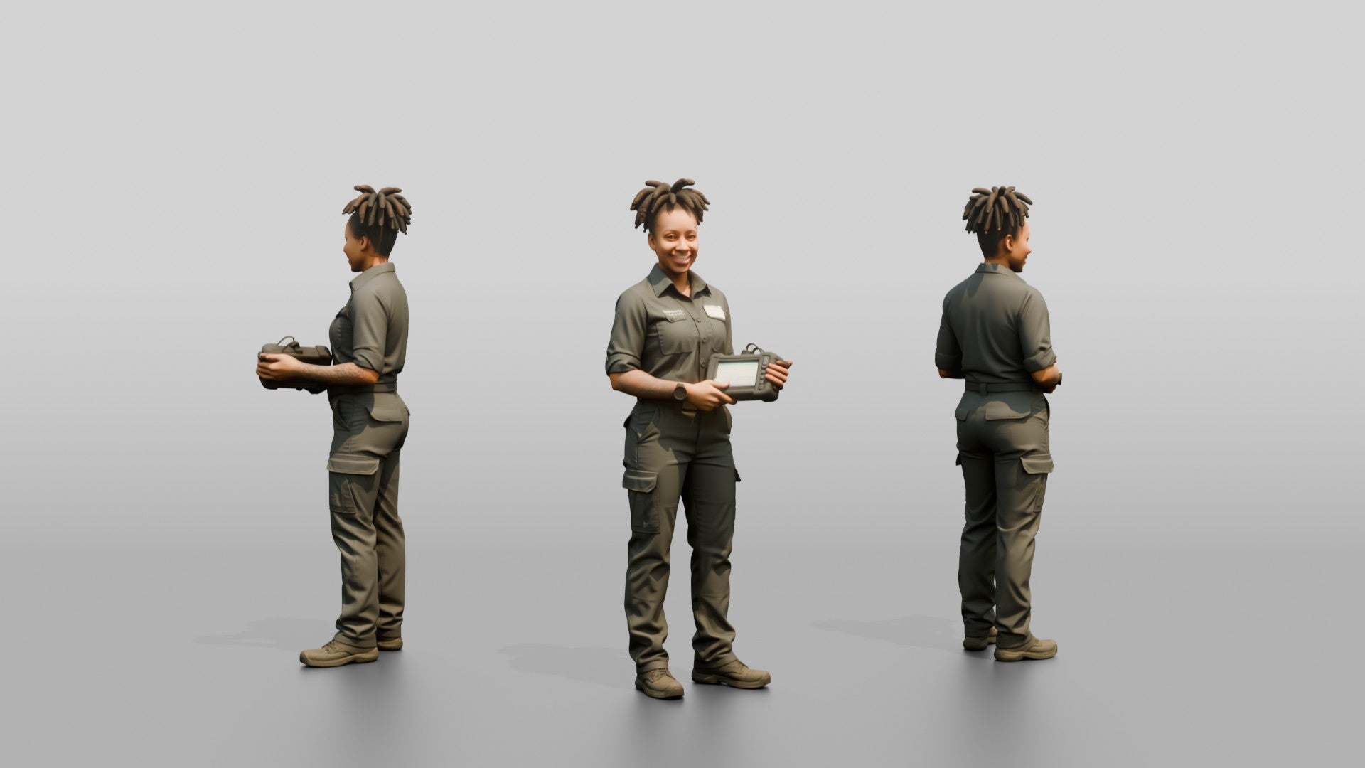 Mechanic Holding Diagnostic Scanner