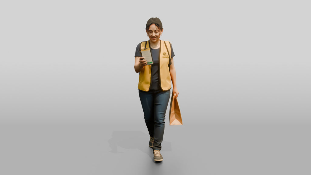 Food Delivery Woman