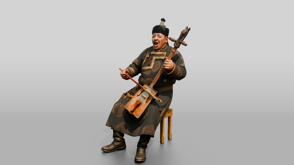 Throat Singer with Horsehead Fiddle