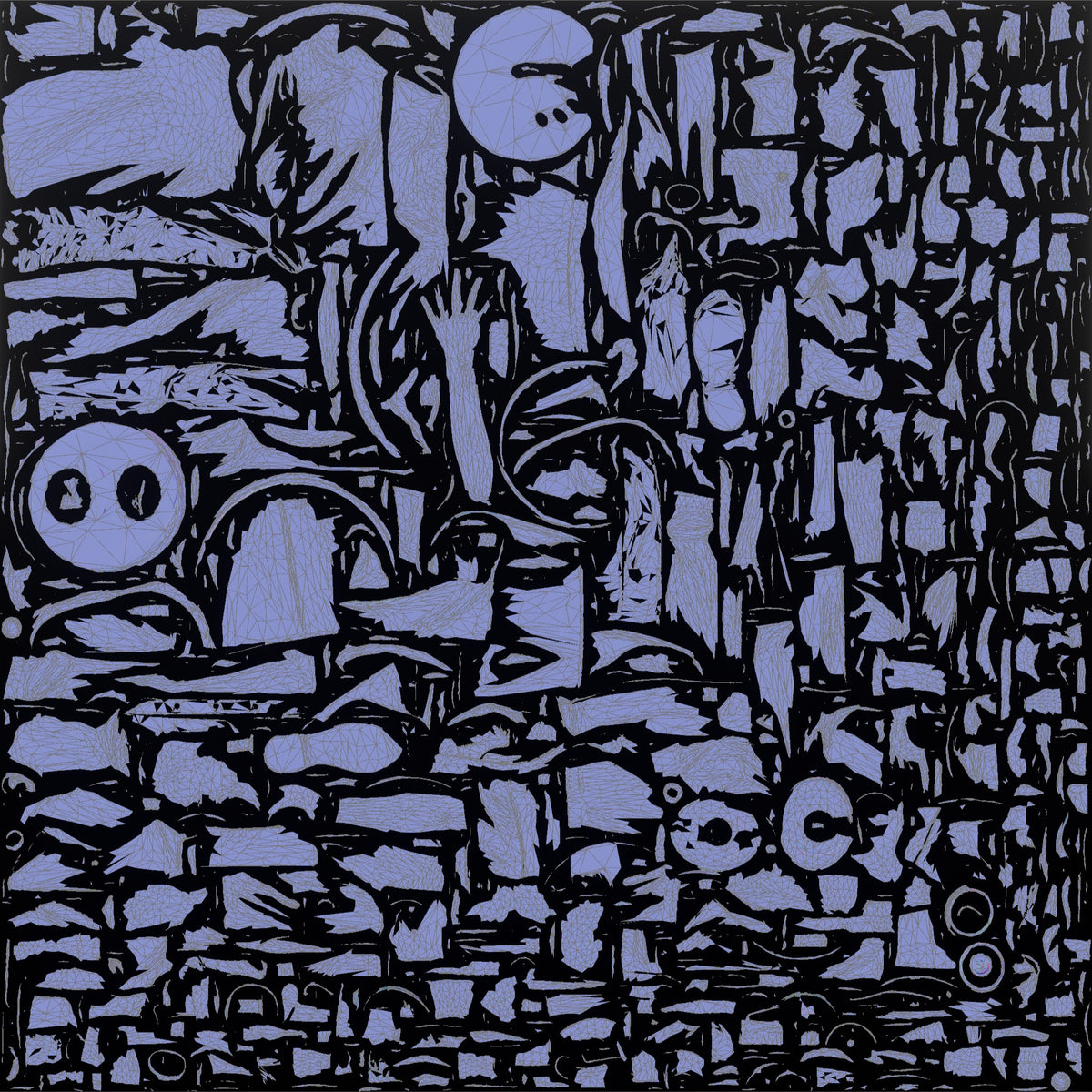 Server Woman Carrying Two Coffee Cups - UV layout, normal map