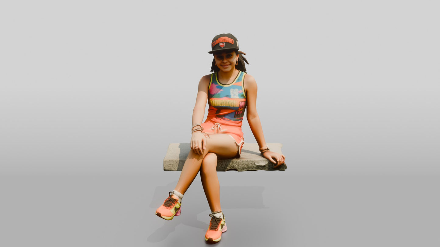 Brazilian Teen Girl in Streetwear