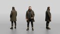 Middle Eastern Man in Long Overcoat and Boots