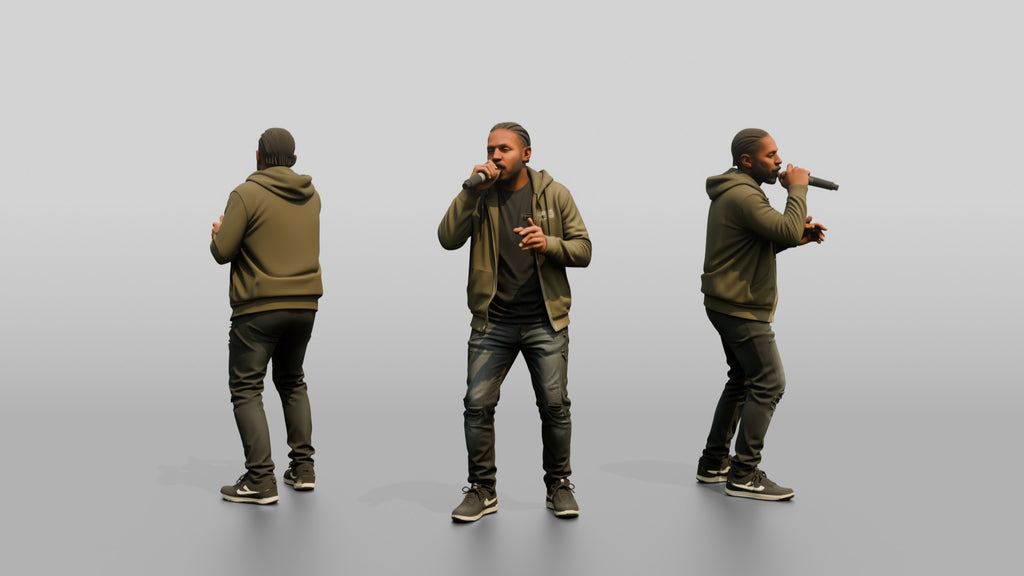 Hip-Hop Beatboxer with Microphone