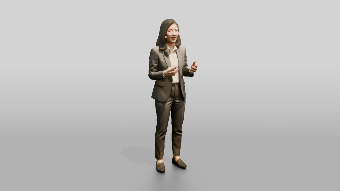 Woman Presenting at a Summit