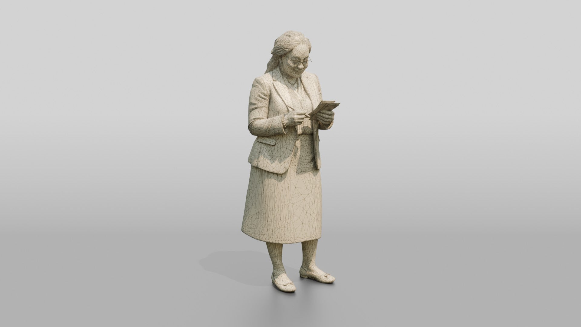African Woman in a Blazer Checking Receipts