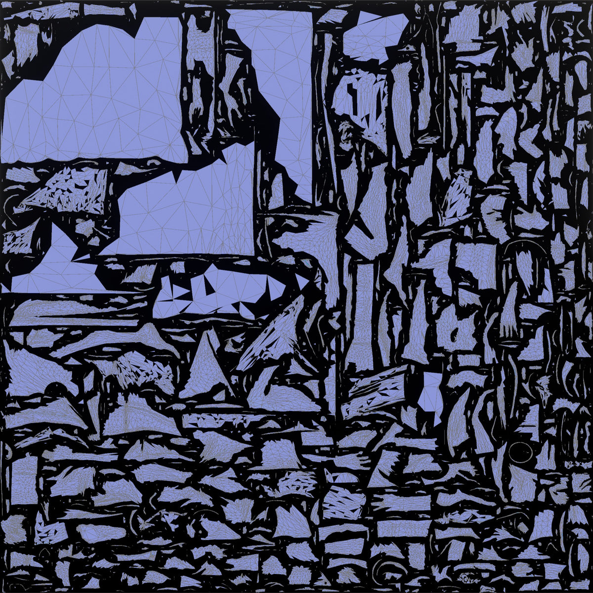 Man Reclining on a Lounge Cushion - UV layout, normal map