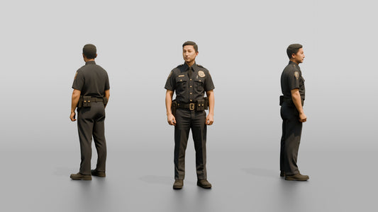 Police Officer Shrugging Playfully