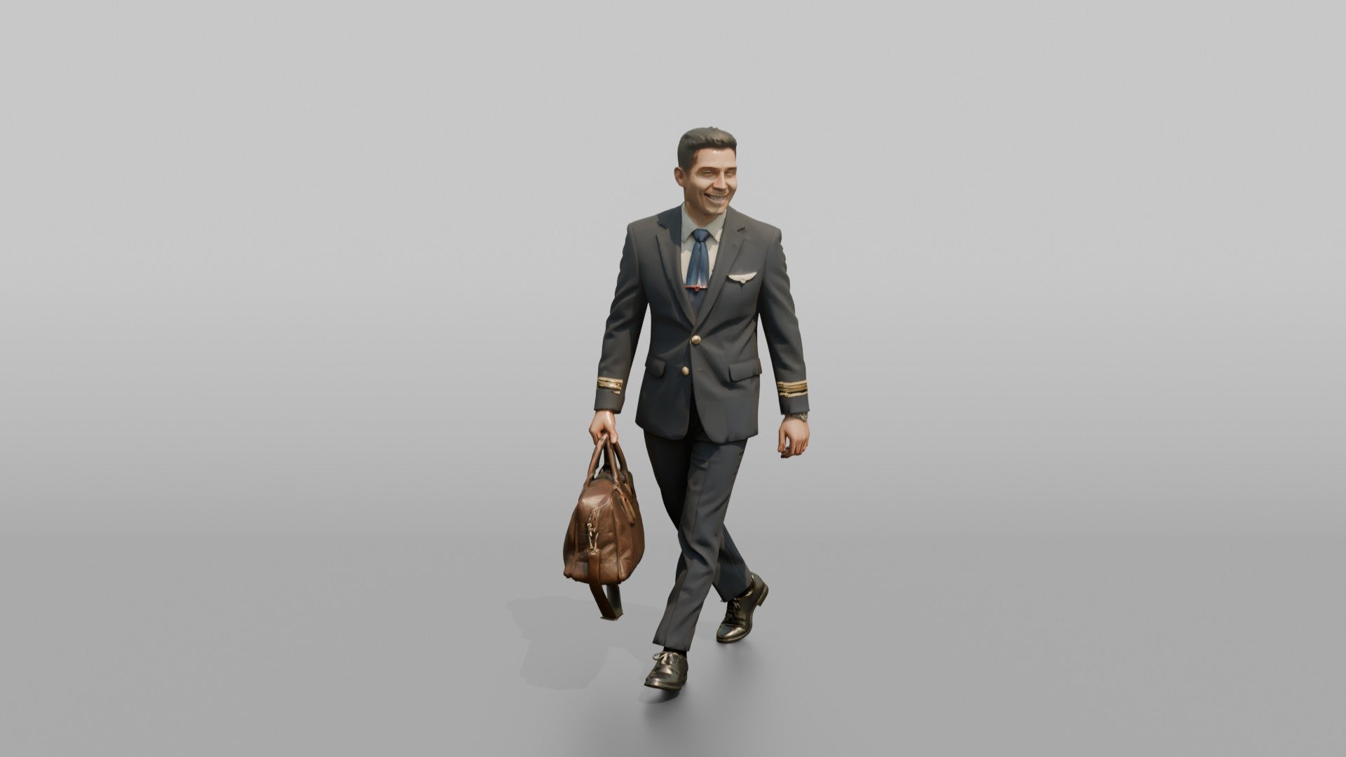 Black Flight Attendant Closing an Overhead Bin