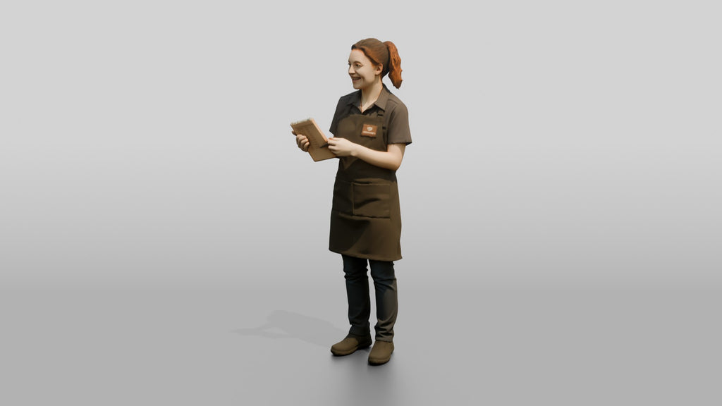 Young Woman Barista Taking Customer Order