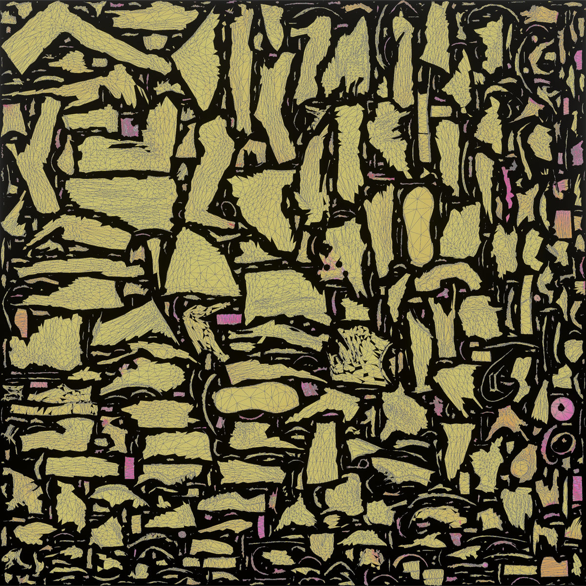 Patron Woman Wearing Chunky Colorful Jewelry, Dancing With A Drink In Hand - UV layout, metallic roughness map