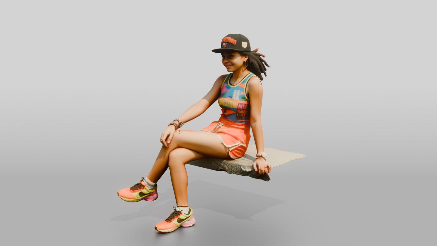 Brazilian Teen Girl in Streetwear