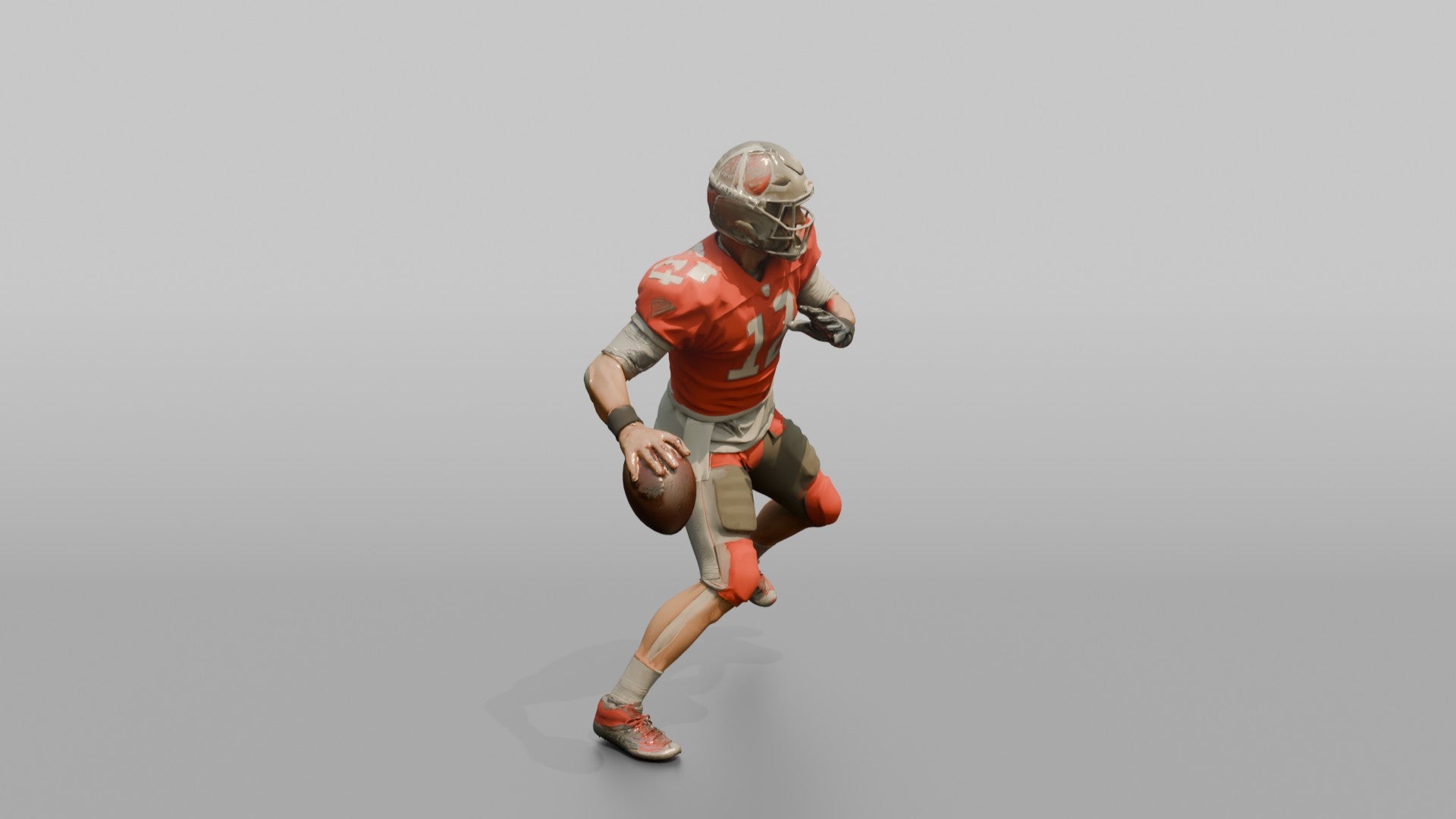 Quarterback Releasing a Sidearm Pass
