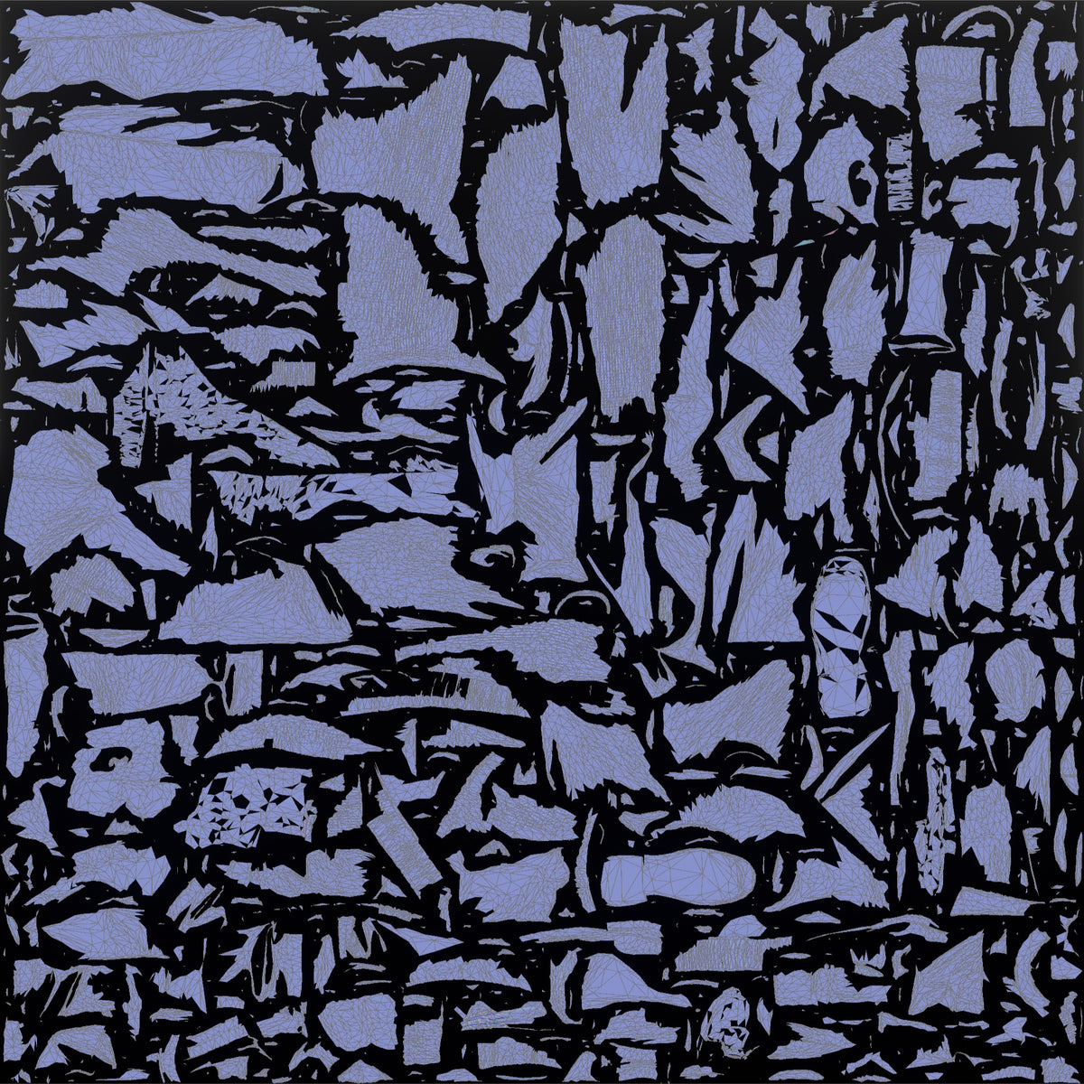 Man Customer Standing Patiently With Hands Clasped - UV layout, normal map