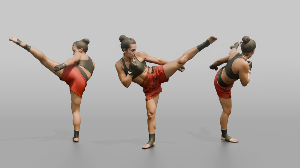 Kickboxer High Spinning Back Kick