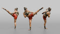 Kickboxer High Spinning Back Kick