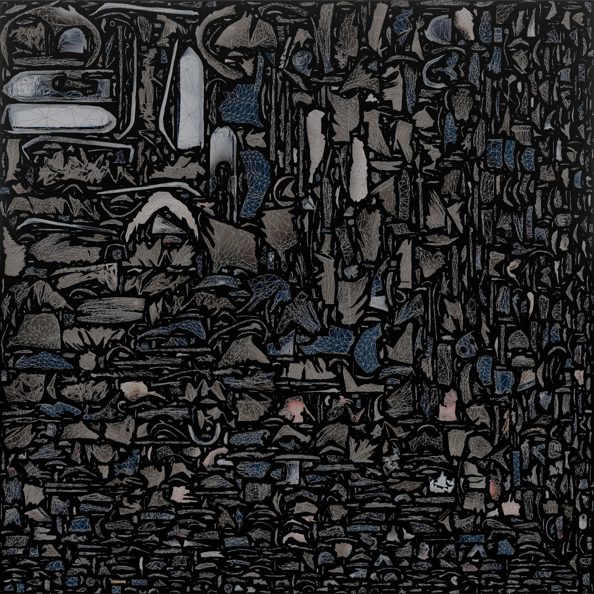 Hiker Clearing Frost off His Goggles - UV layout, base color map