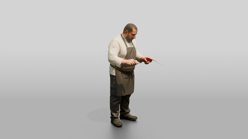 Chef Checking Roast Temperature