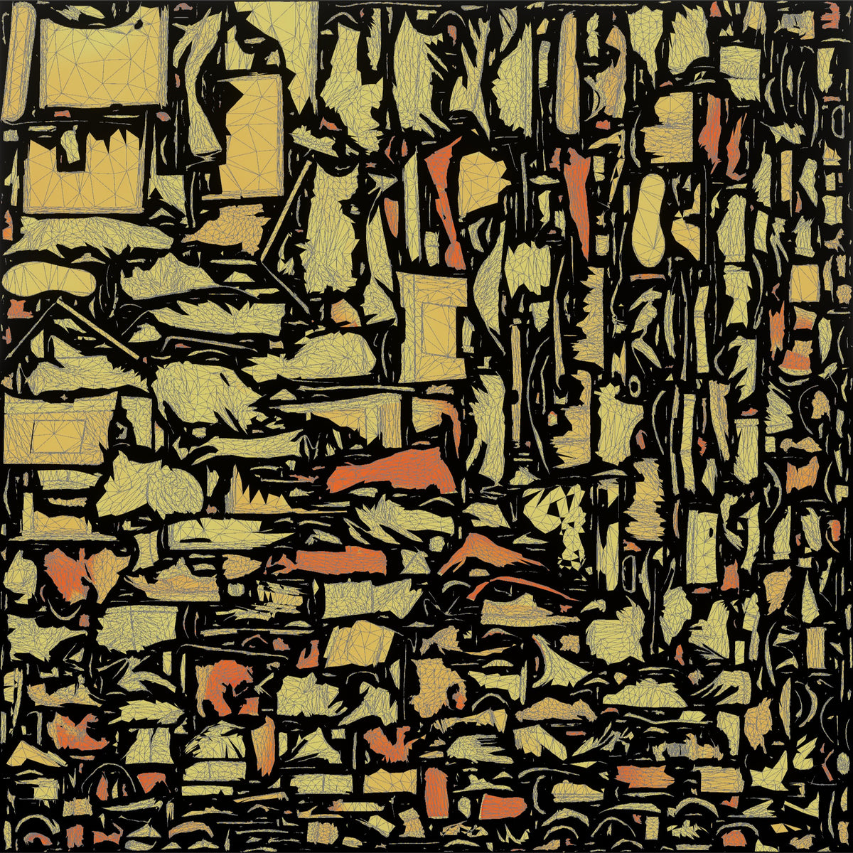 Food Delivery Man with Backpack - UV layout, metallic roughness map