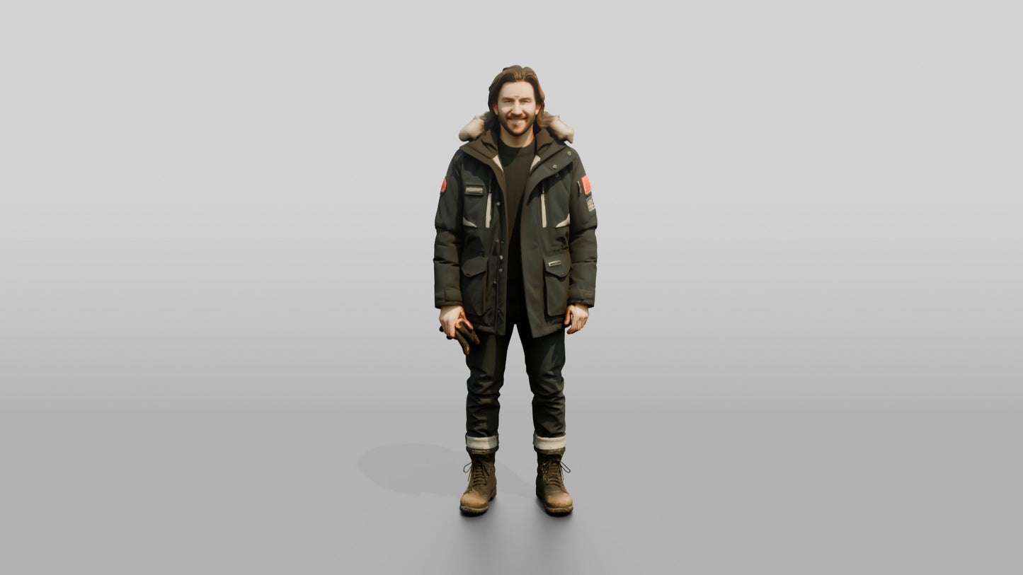 Canadian Man in Technical Winter Parka
