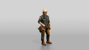 Construction Worker Woman 98 - 3D character model, view 1