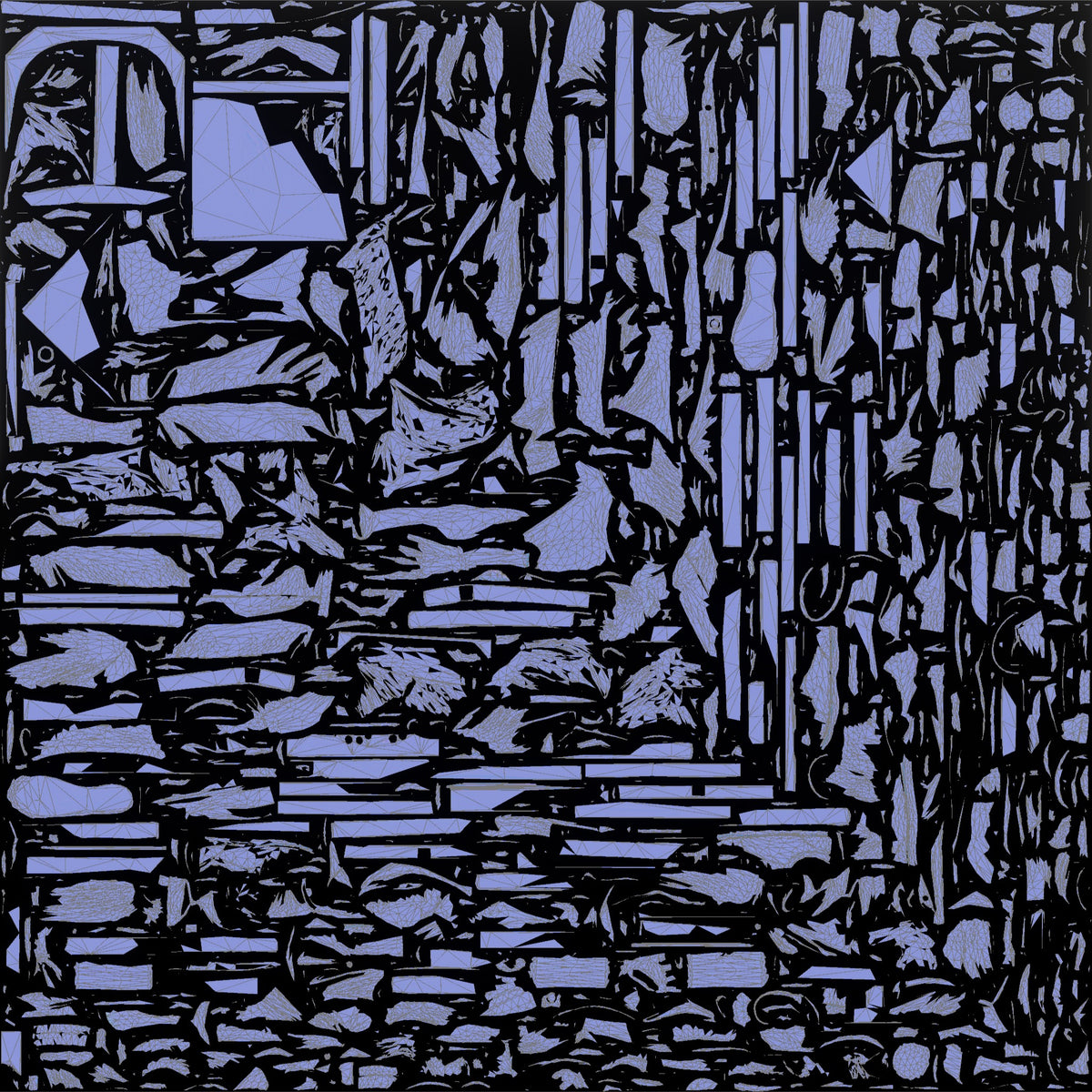 Homeless Man Staring Blankly with an Empty Bottle Nearby - UV layout, normal map