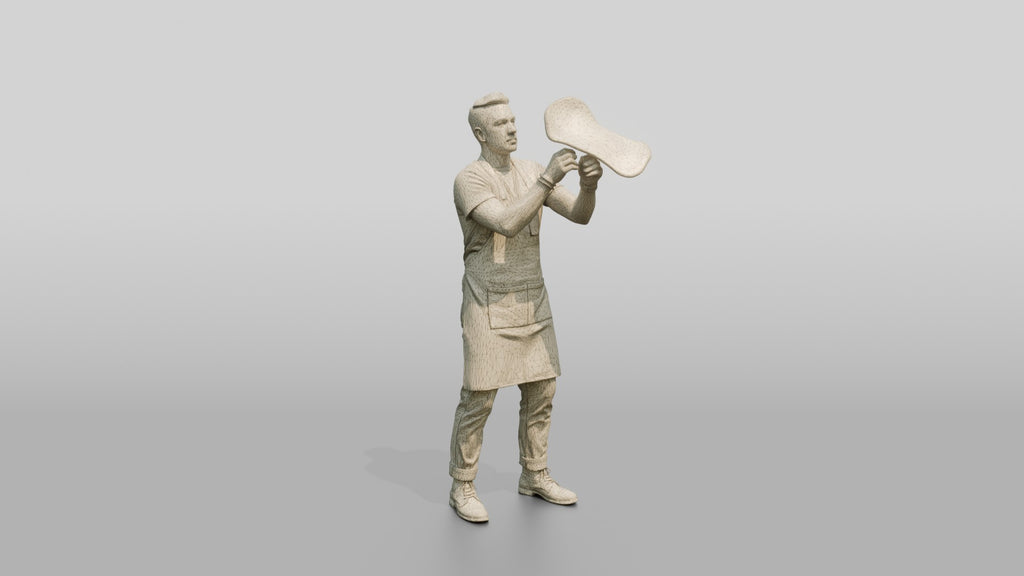 Pizza Chef Spinning Dough