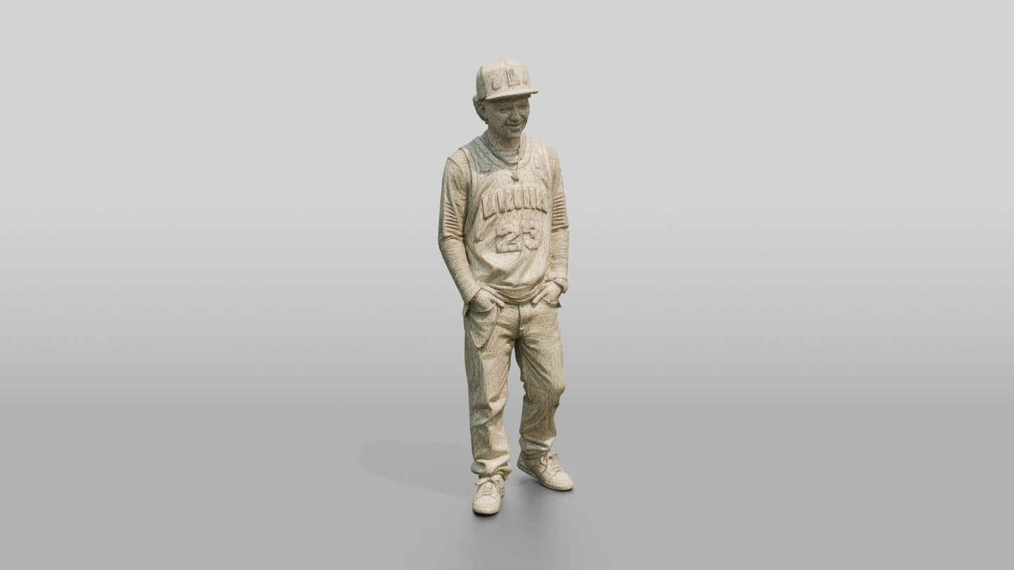 Latino Teen in Layered Urban Jersey