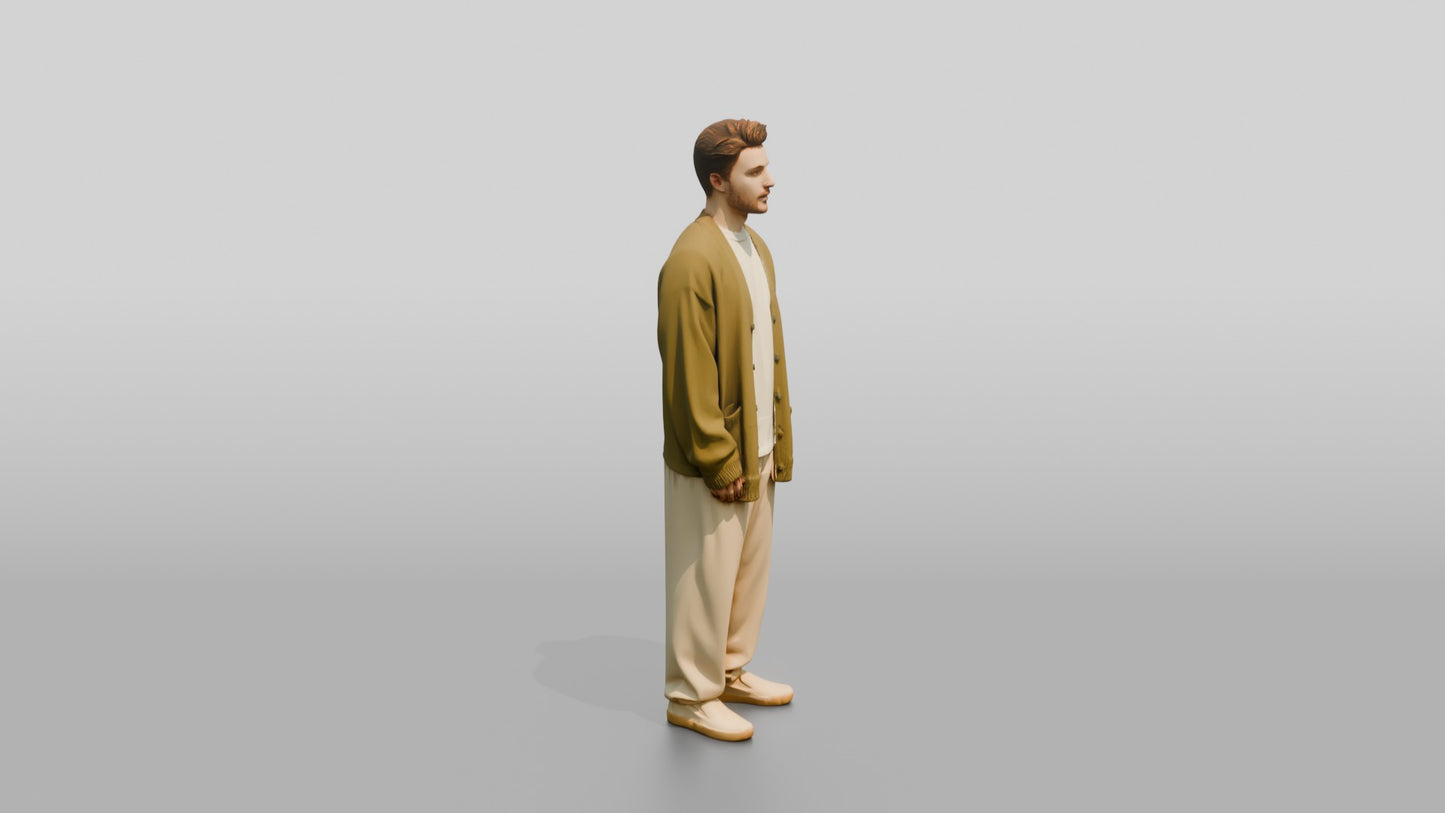 Cozy Oversized Casual Man 14