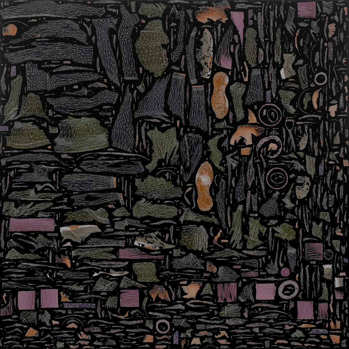 Mother Carrying A Yoga Mat Rolled Under One Arm - UV layout, base color map