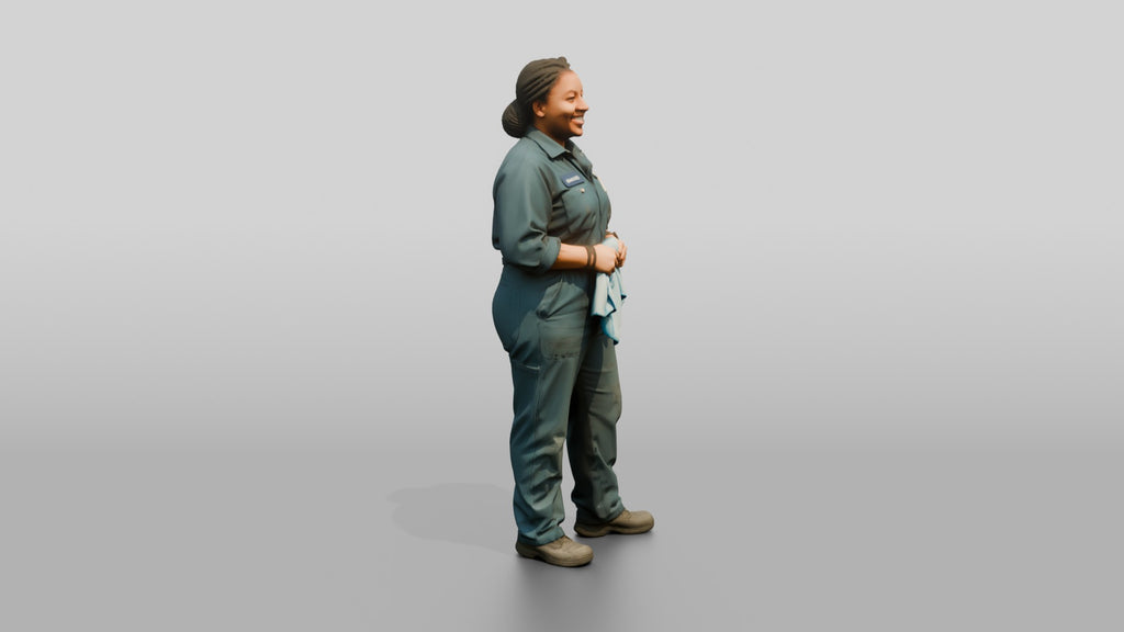 Mechanic Holding a Shop Towel