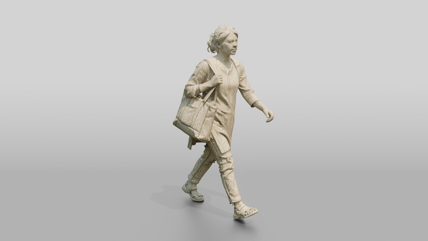 South Asian Female Walking