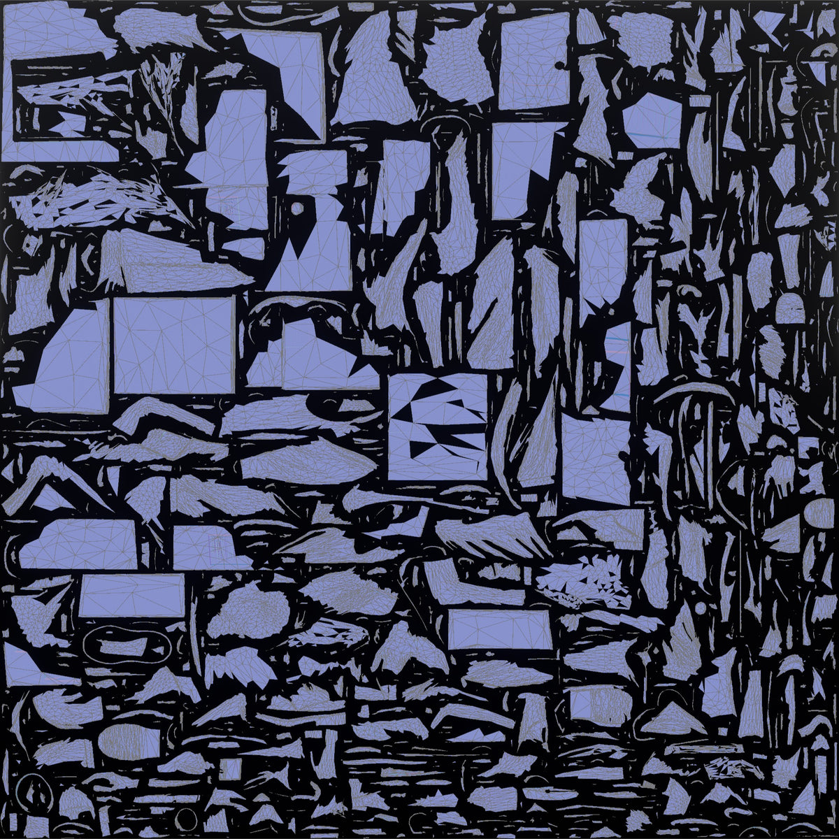 Man Stock Clerk Checking A Delivery Box Against A Packing Slip - UV layout, normal map