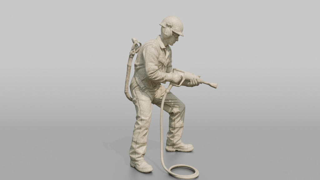 Ordinary Seaman Scraping Rust Off a Hull Plate