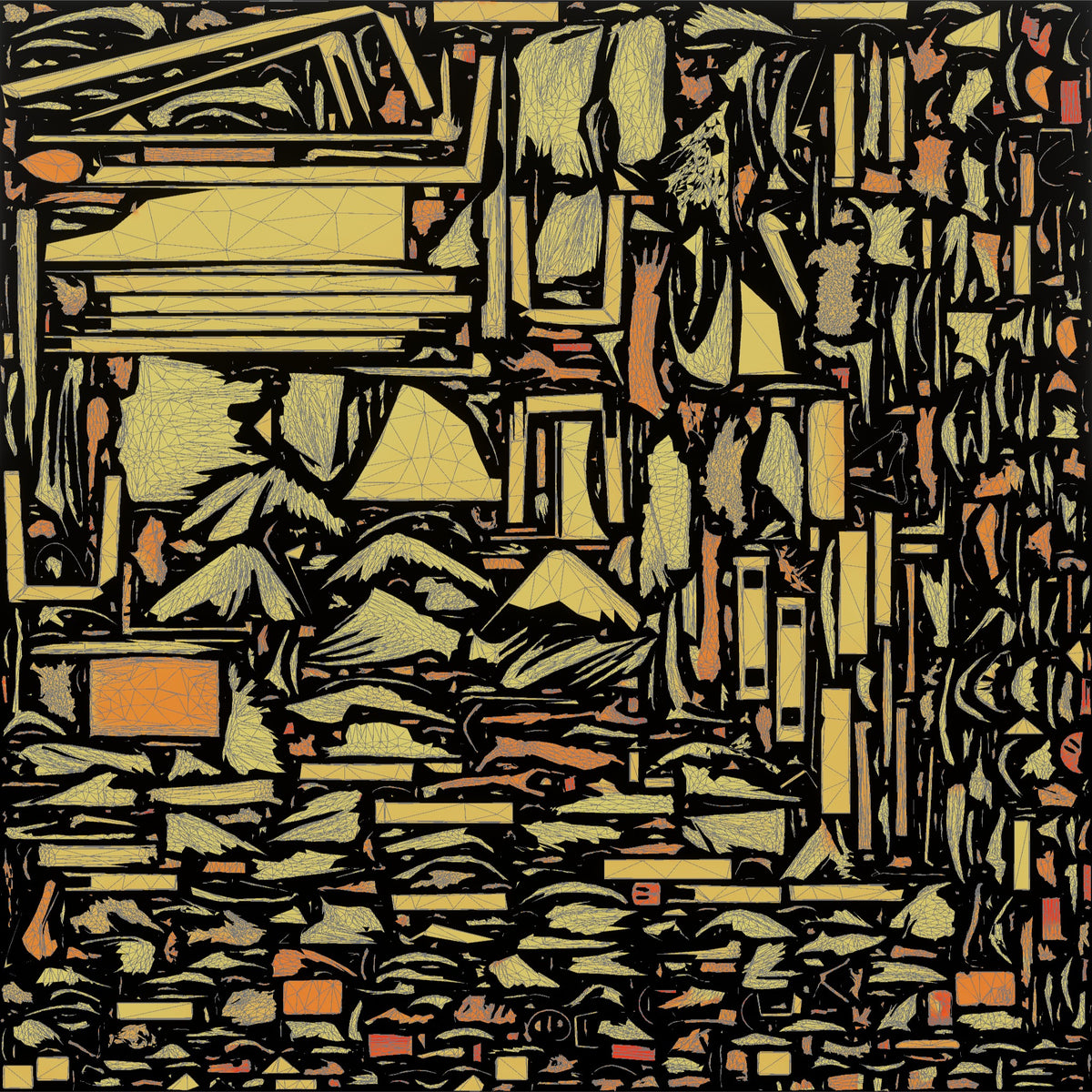 Woman Sitting with Protein Shaker - UV layout, metallic roughness map