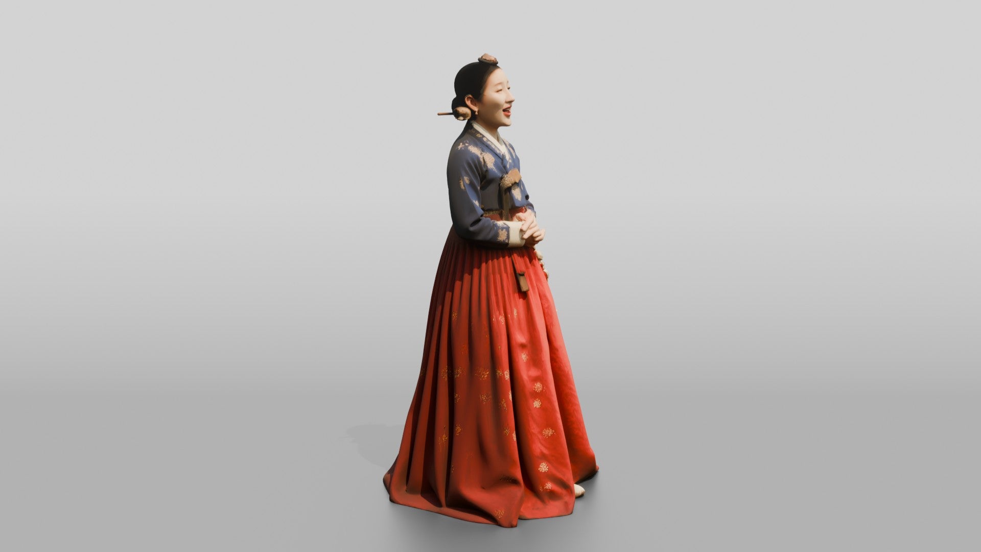 Opera Soprano Singing in Hanbok