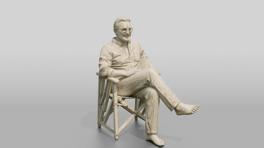 Older Man Relaxing in a Chair