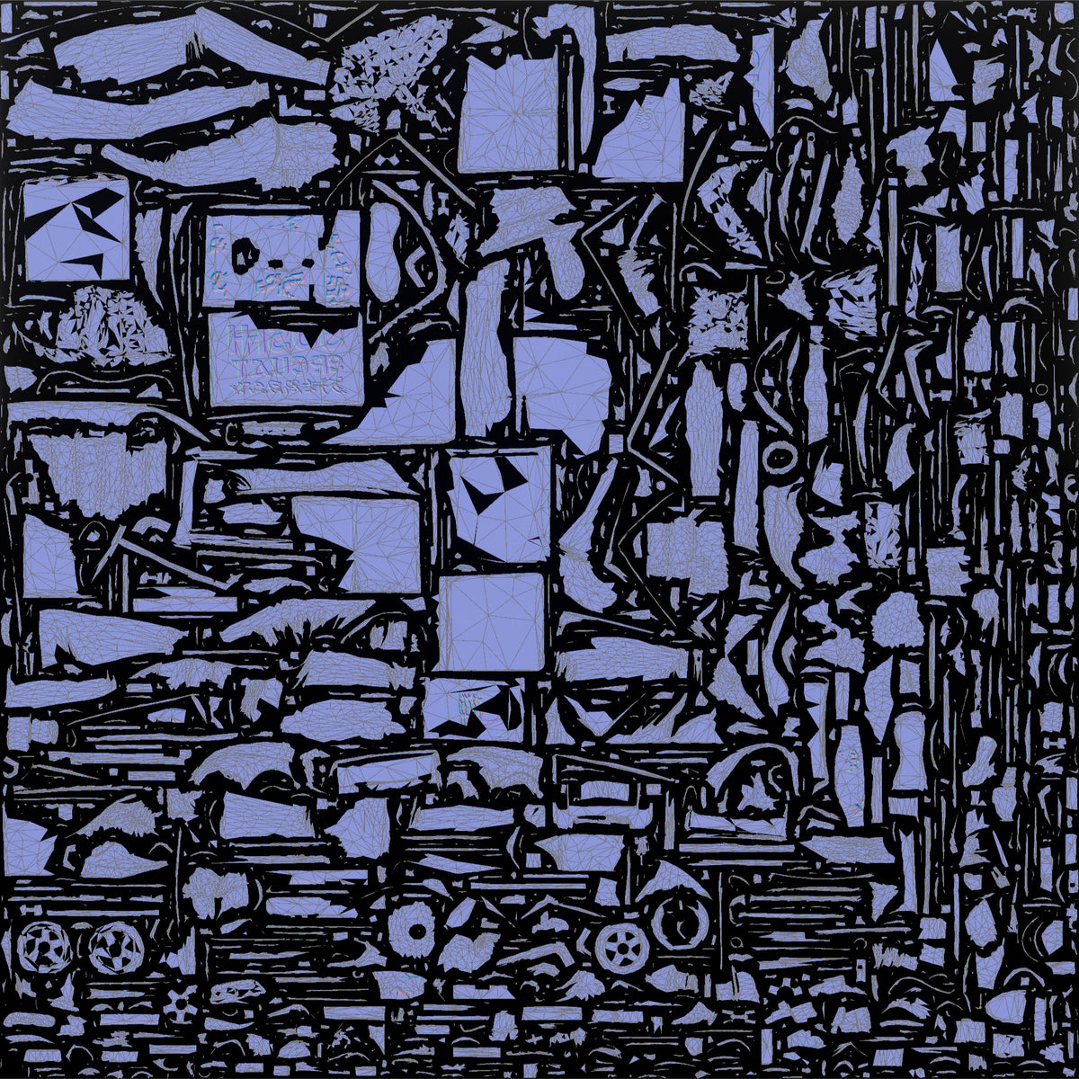 Woman with Delivery Cart - UV layout, normal map