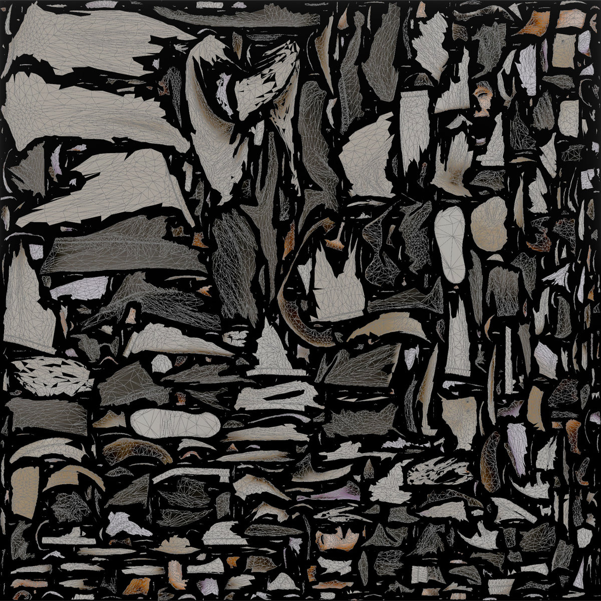 Woman Standing in Crossed-Arm Beach Pose - UV layout, base color map