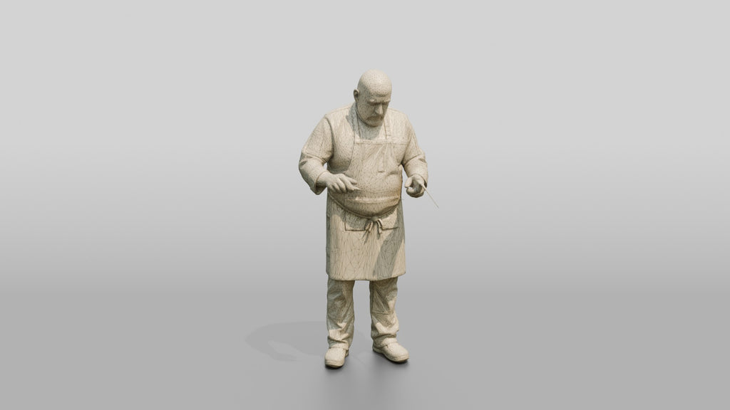 Chef Checking Roast Temperature