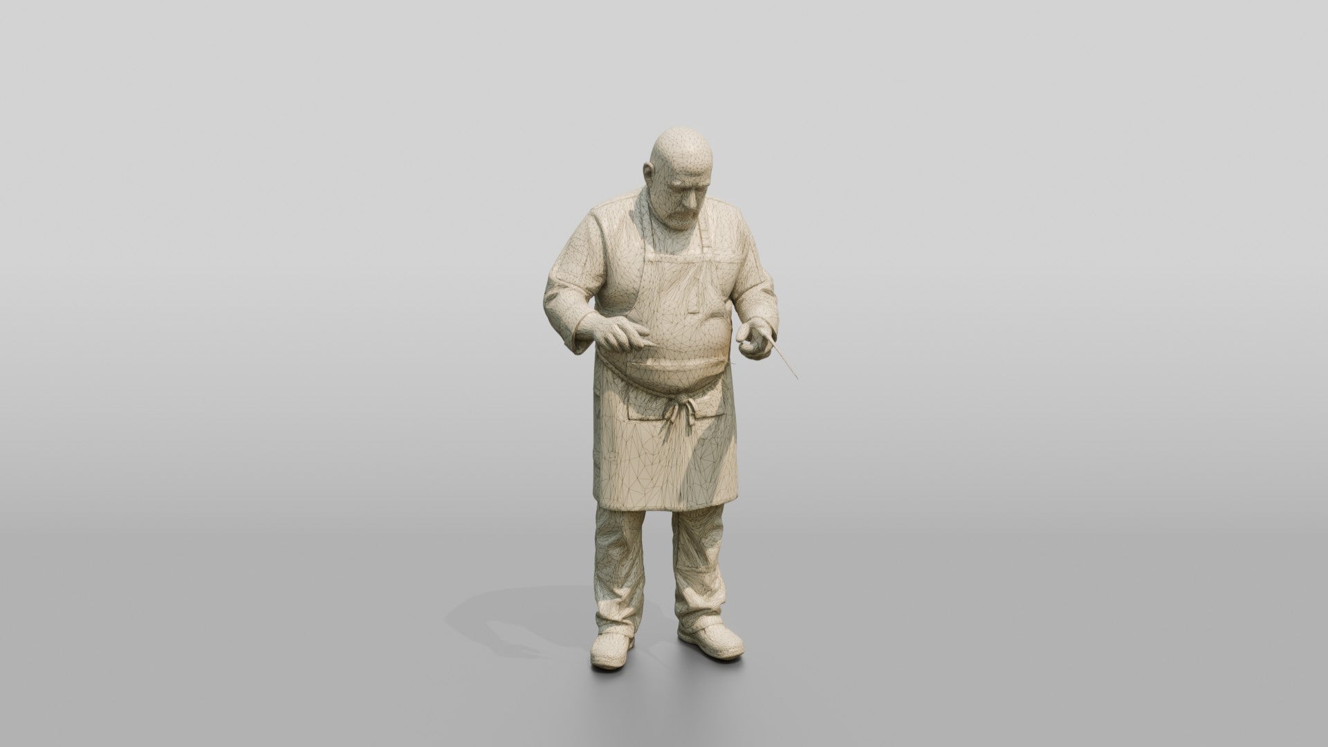 Chef Checking Roast Temperature